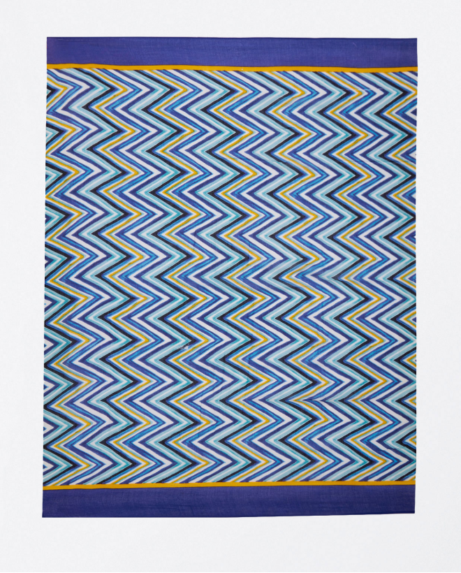 Foulard sarong stampato Azzurro