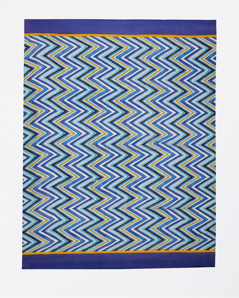 Foulard sarong stampato Azzurro