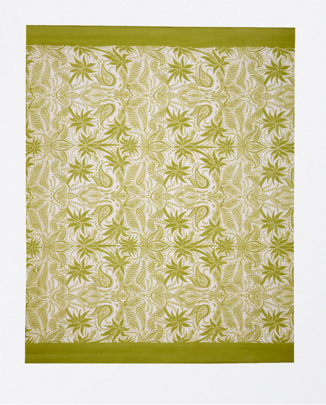 Foulard sarong stampato Verde