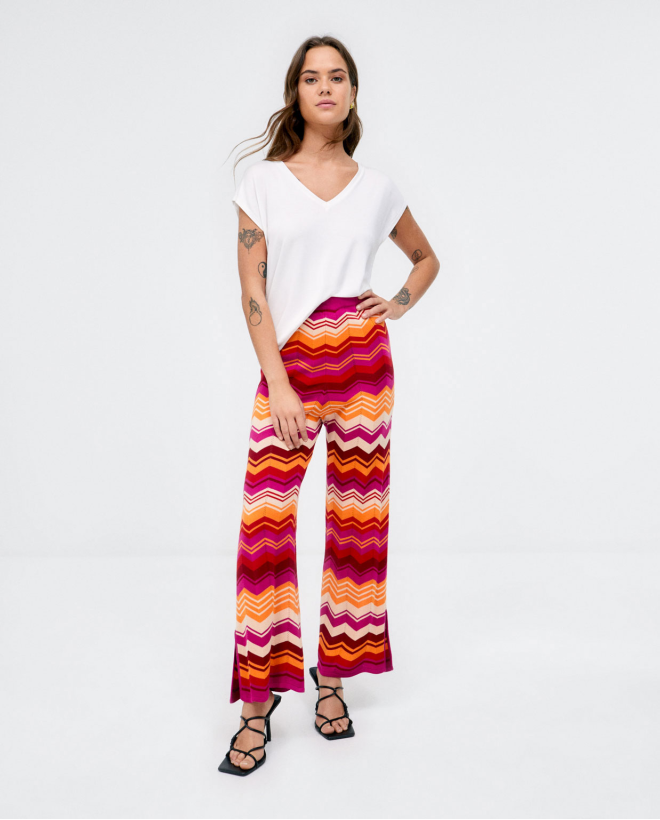 Pantalon long droit en...