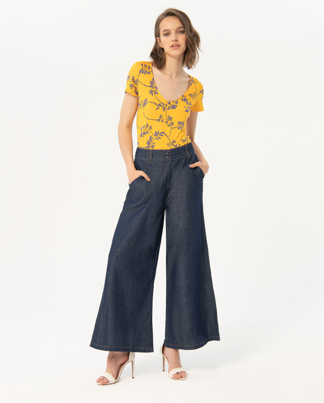 Cropped stretch jeans Blue