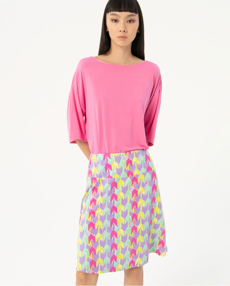 Minigonna elasticizzata stretch Multi