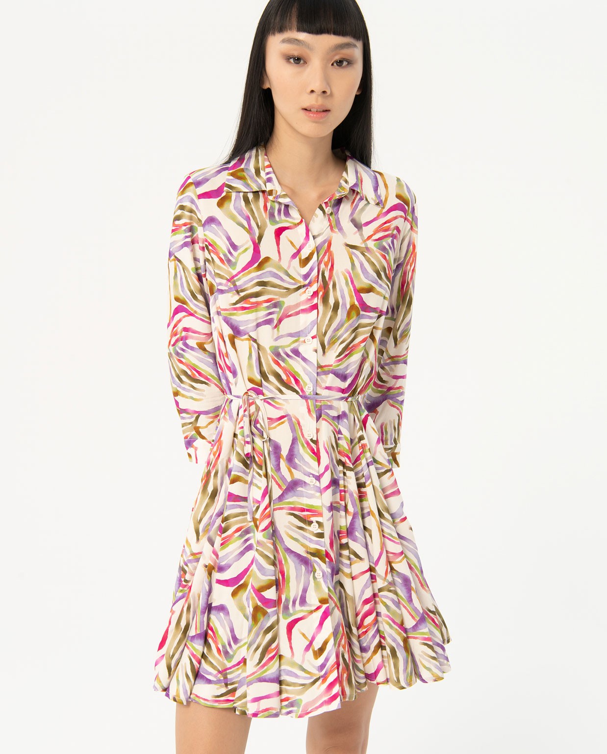 Vestito corto stampato Multi
