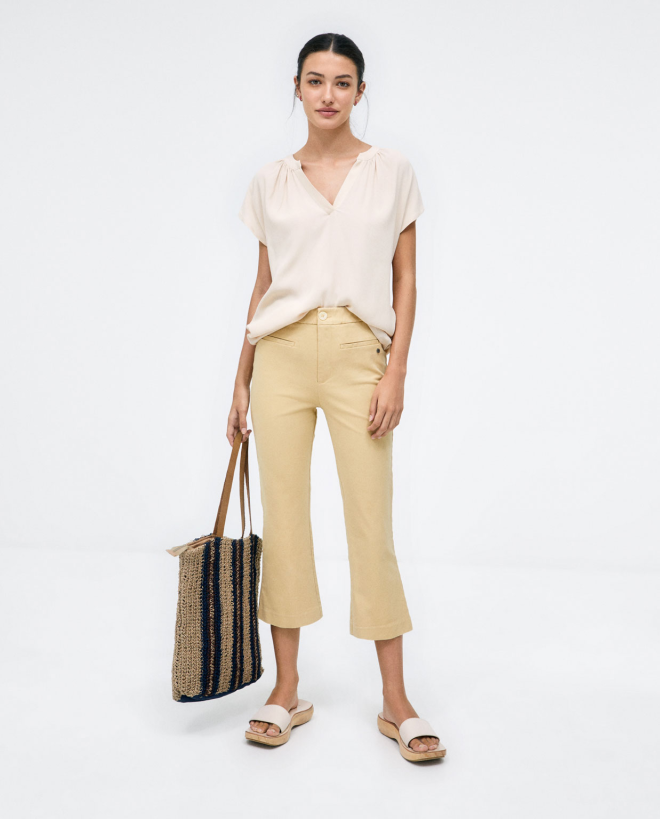 Blouse à manches courtes et...