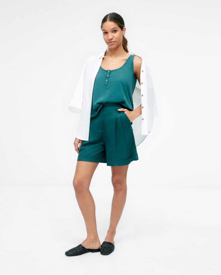 Débardeur. Stretch. Khaki