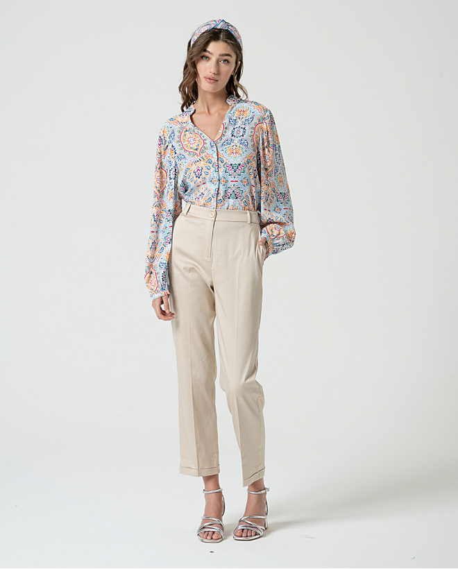 MU:Pantalon type chino Beige