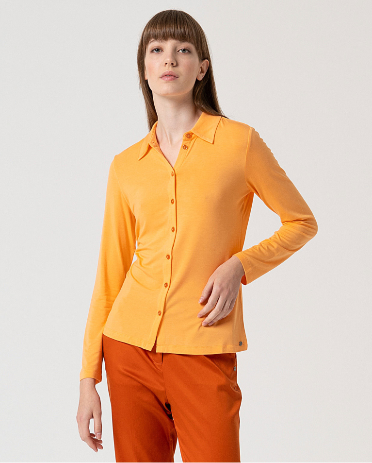MU:Chemise à manches longues Tangerine