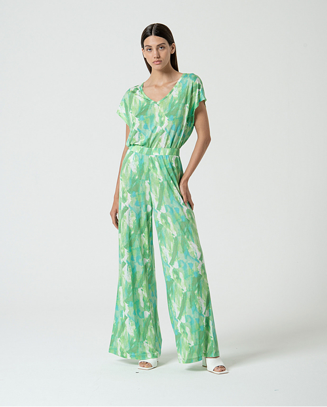 MU:Pantalon ample Vert