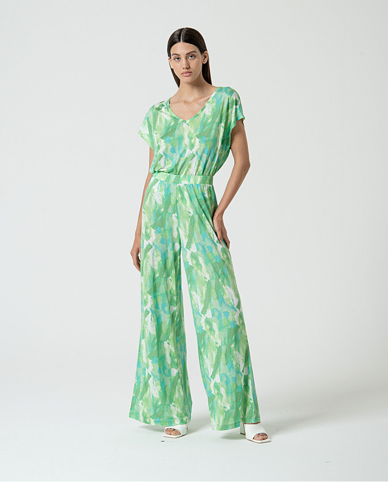 MU:Pantalone largo Verde