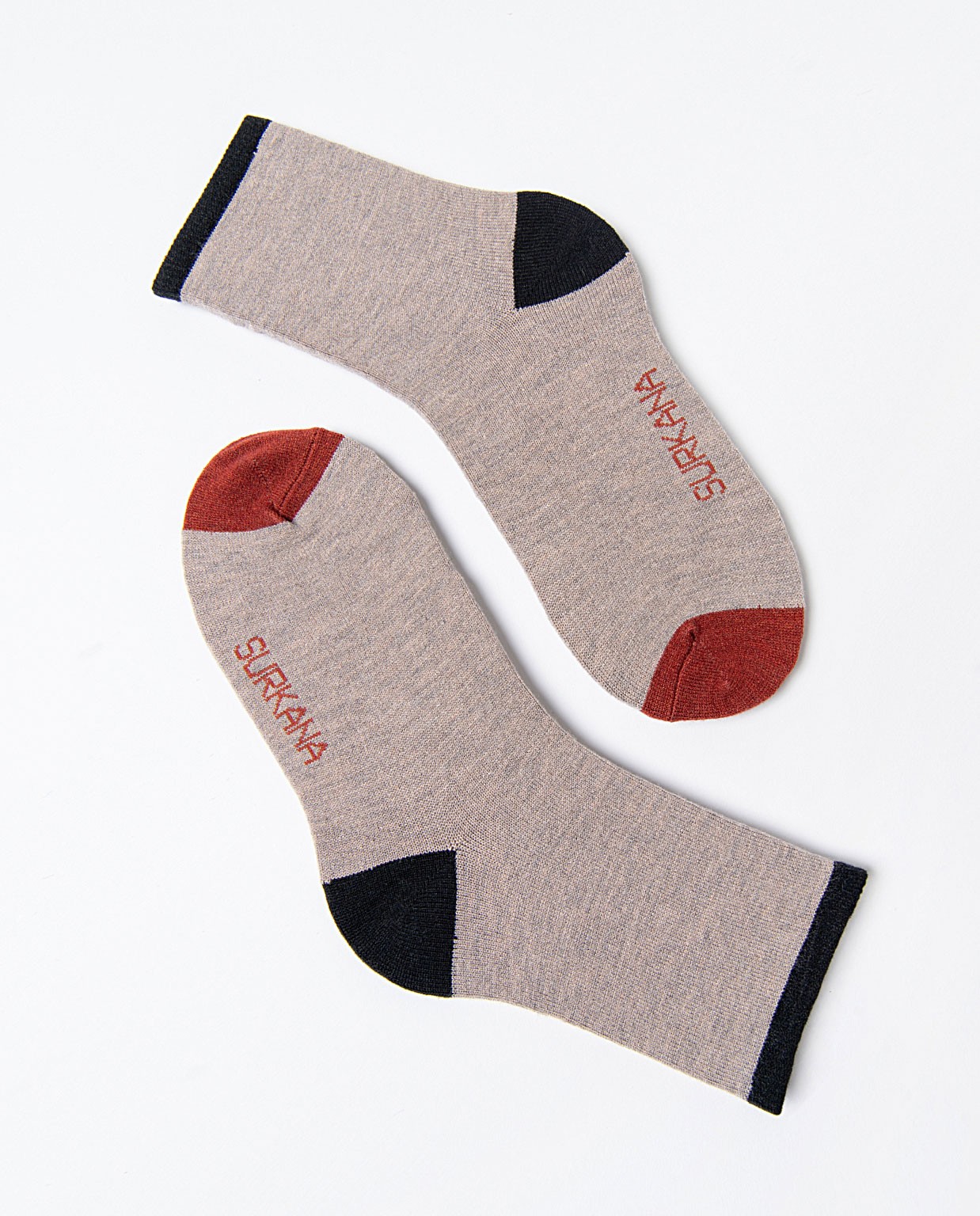 Calzini jacquard a metà polpaccio Grigio