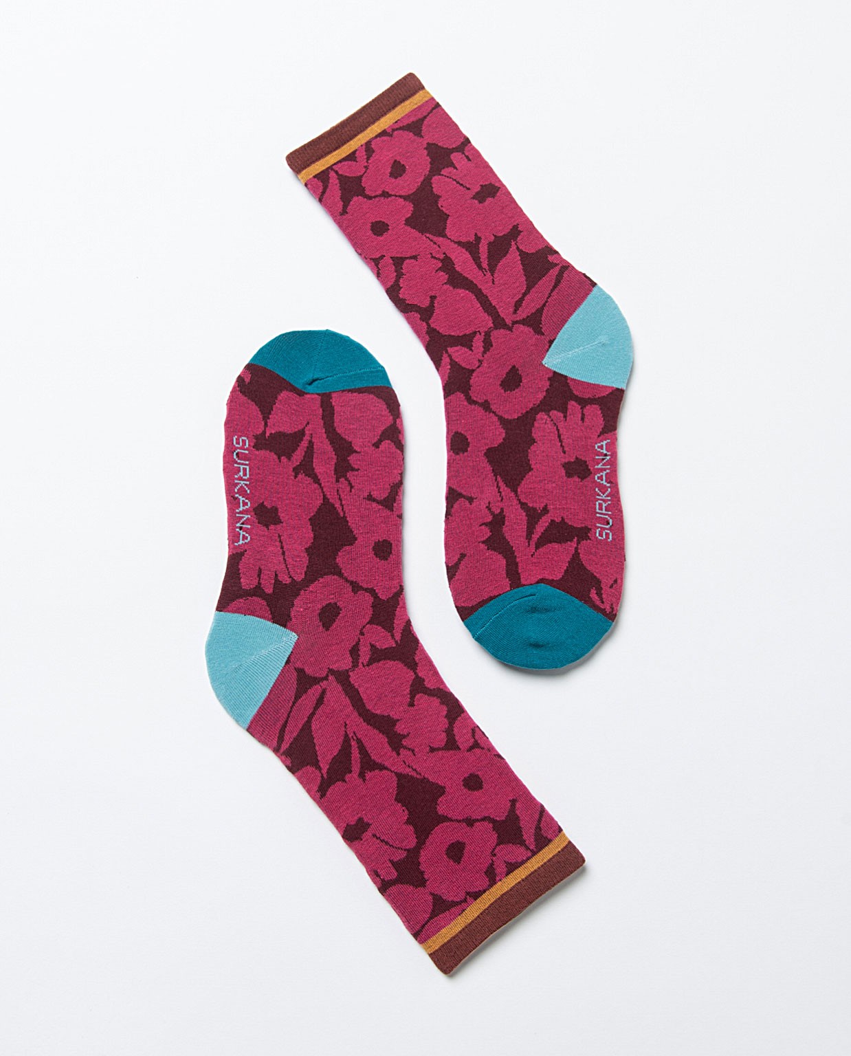 Calze jacquard stampate Fucsia