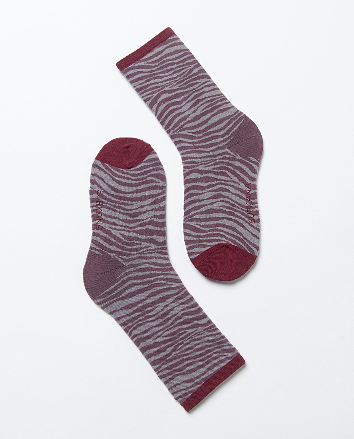 Calze jacquard stampate Bordeaux