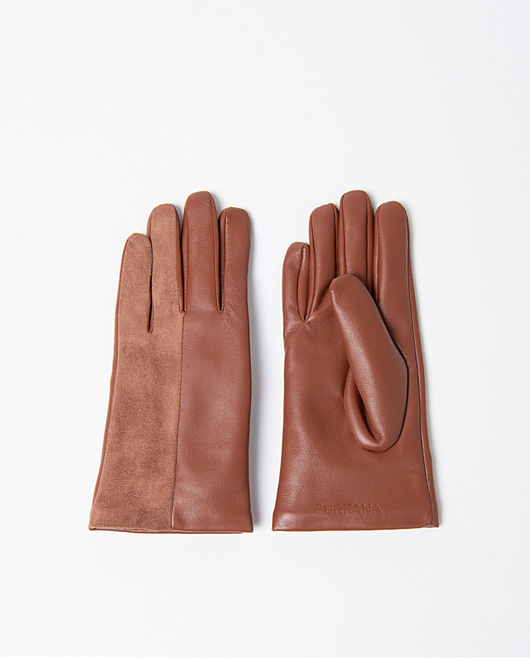 Guanti in bi-materiale Toffee