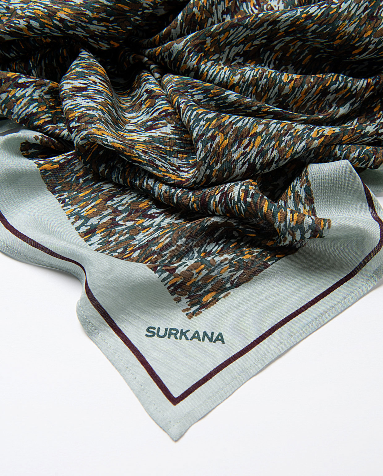 sciarpa 100% viscosa Verde