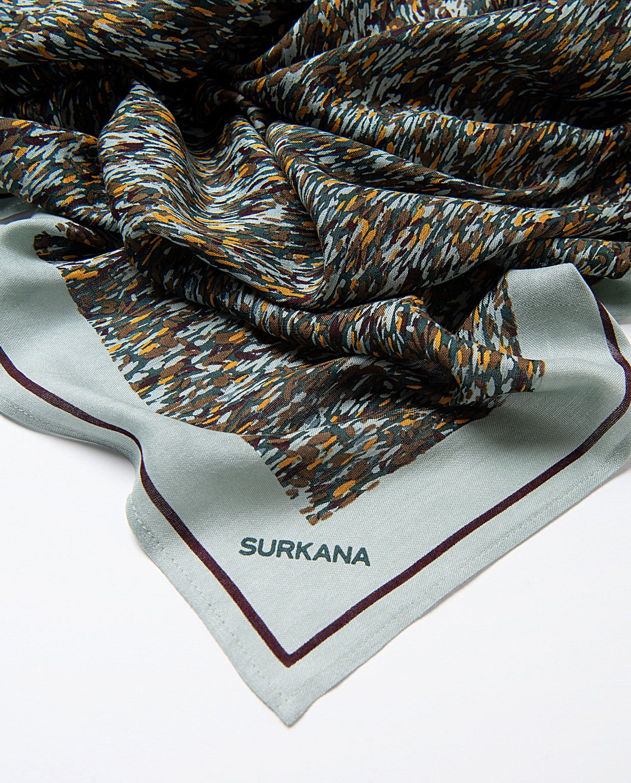 100% viscose scarf Green