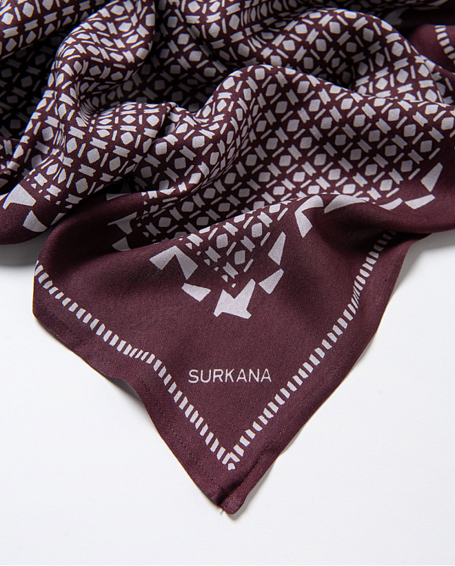 Echarpe 100% viscose Chocolat