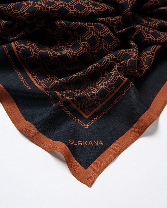 Echarpe 100% viscose Noir