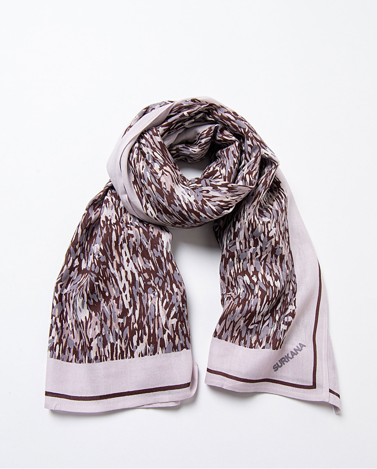 Echarpe 100% viscose Gris