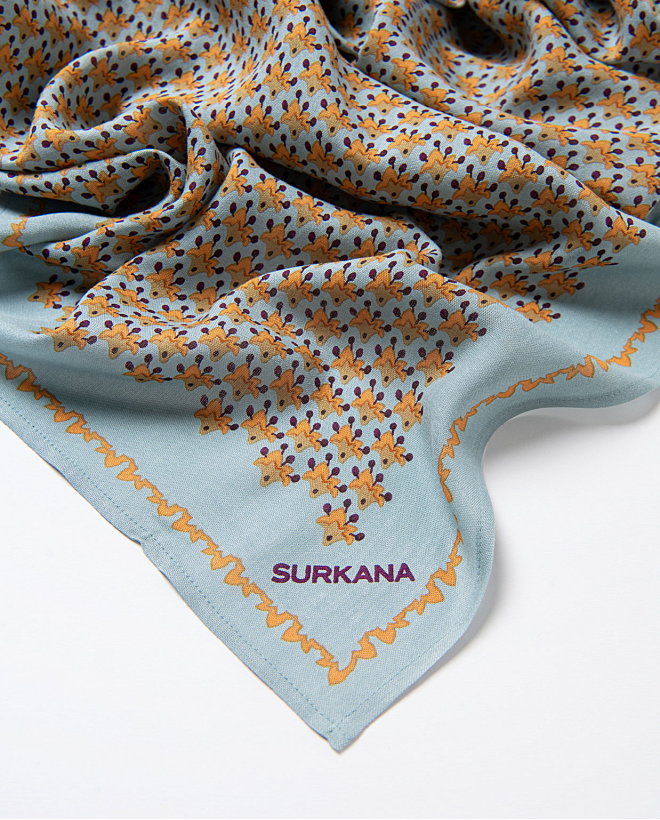 Echarpe 100% viscose Bleu...