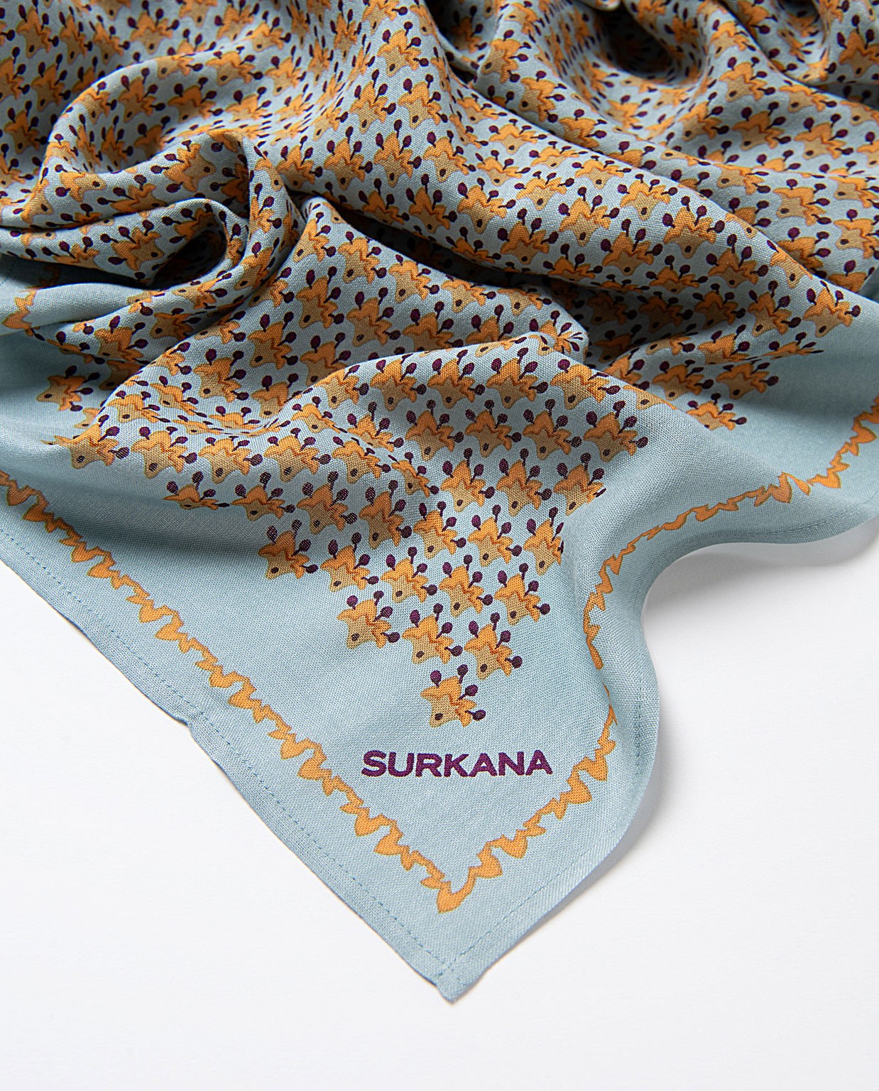sciarpa 100% viscosa Blu polvere