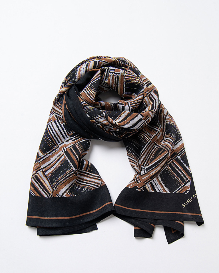 Echarpe 100% viscose Noir