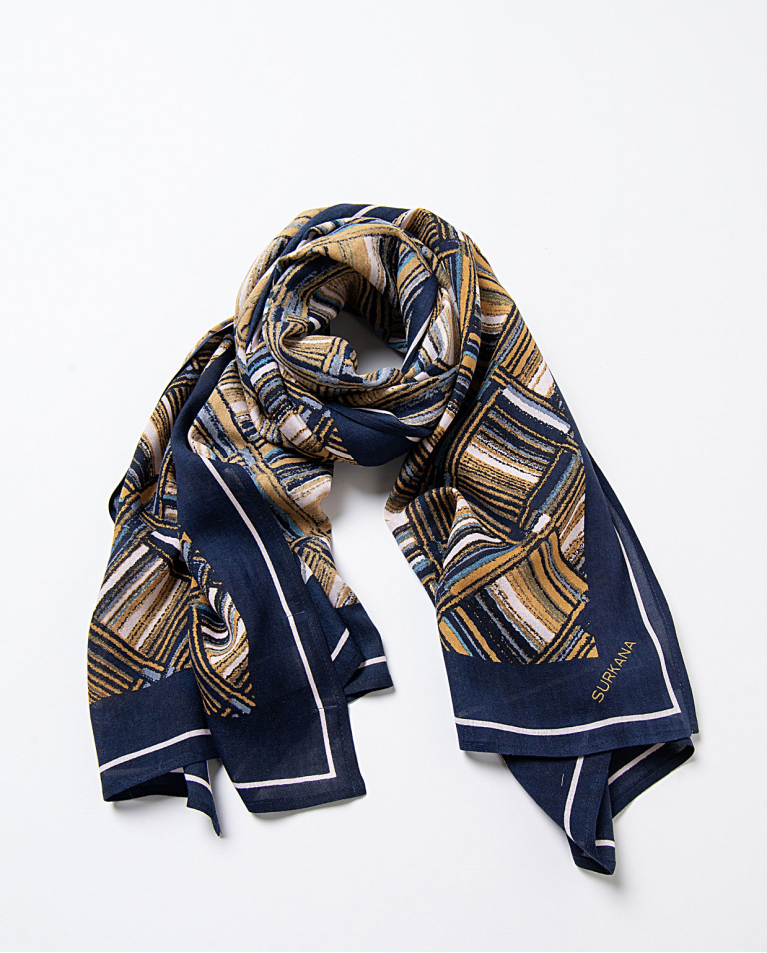 sciarpa 100% viscosa Azzurro