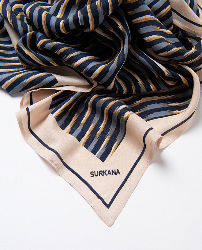 Echarpe 100% viscose Bleu