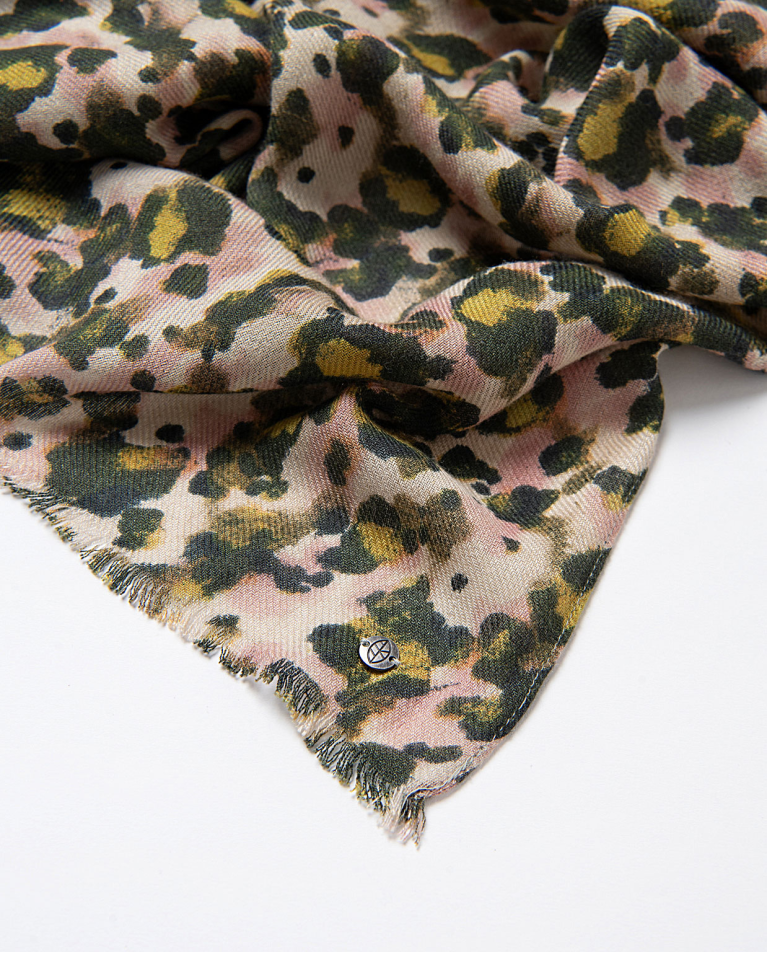 Sciarpa leggera in misto lana Verde