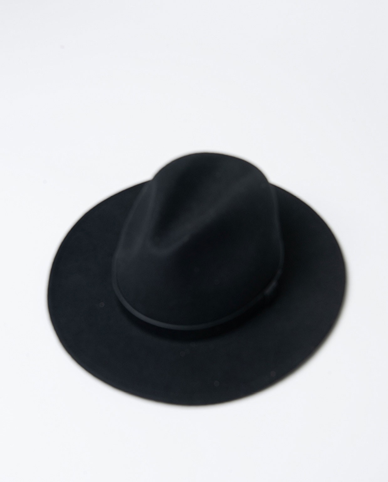 Cappello classico a tesa larga Nero