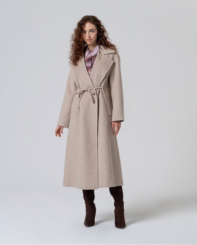 Manteau long en laine fait main Pierre