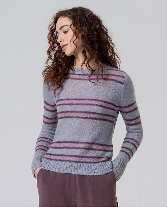 Pull en jacquard à carreaux...