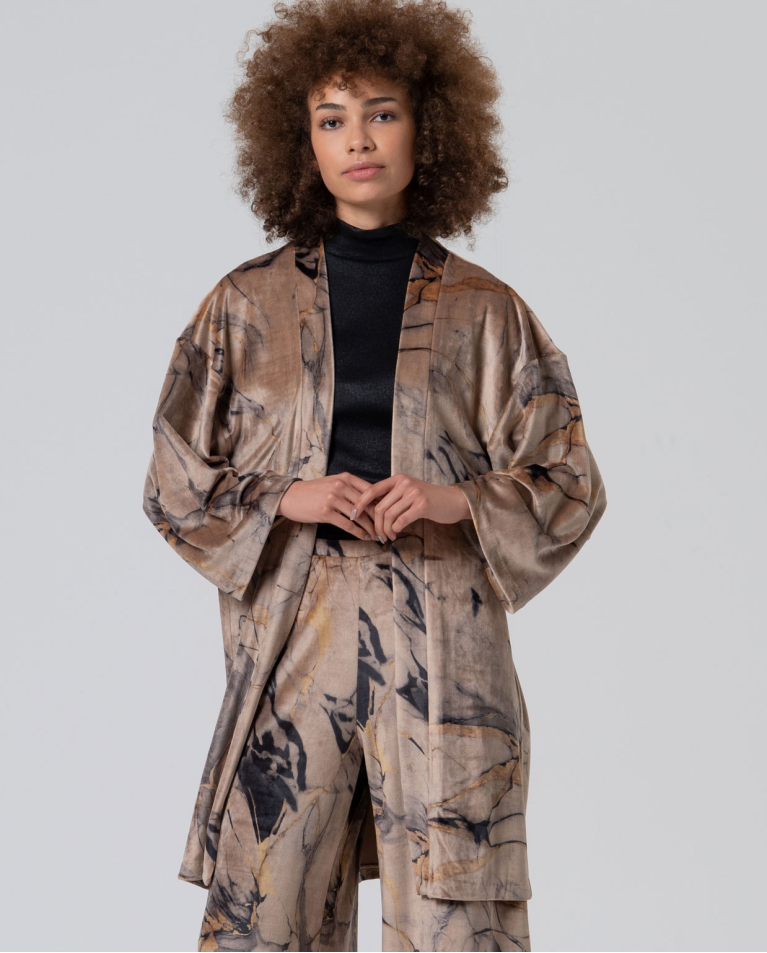 Kimono ouvert à manches japonaises Multi