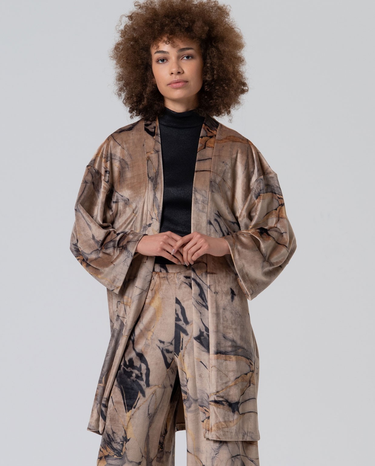 Kimono ouvert à manches japonaises Multi