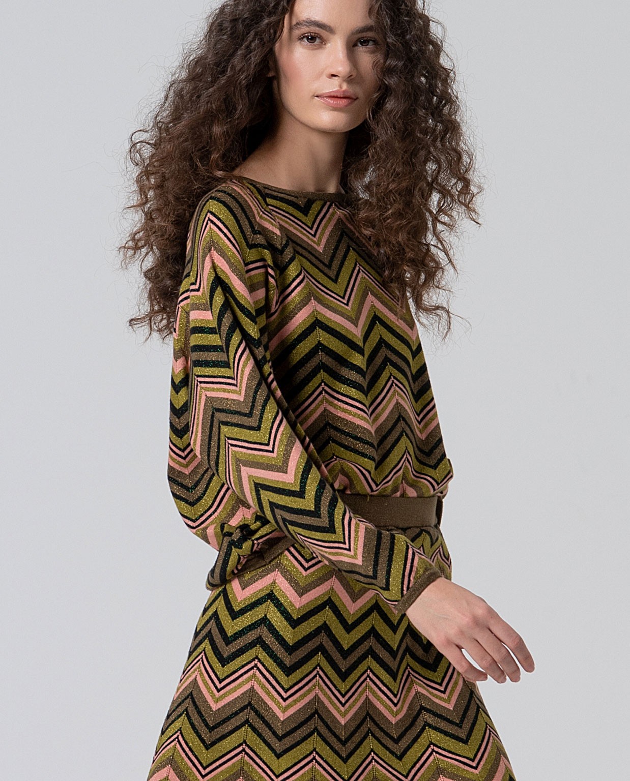 Maglia in lurex Verde
