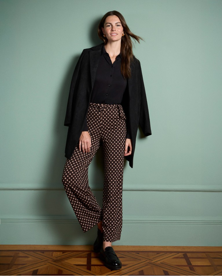 Cappotto oversize effetto velluto Nero
