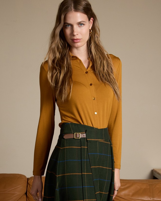 Camicia in bambù elastica e...