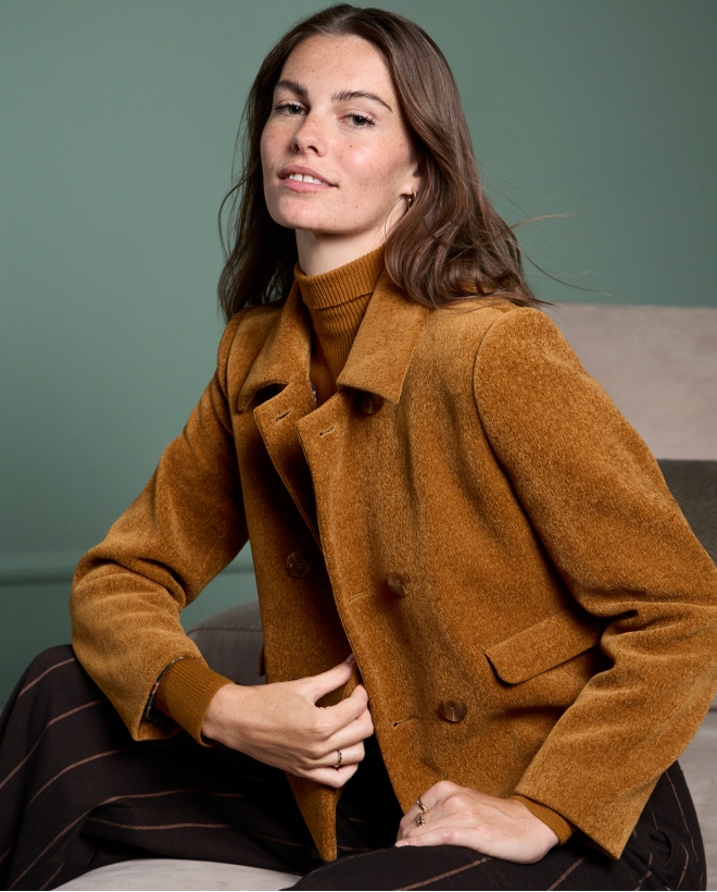 Cappotto corto in ciniglia...