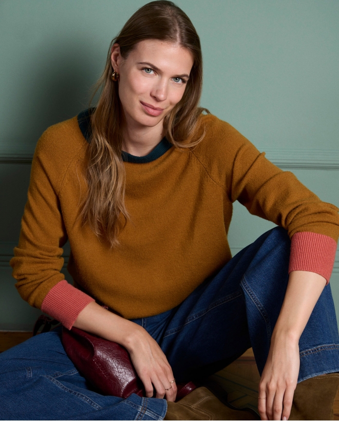 Pull en maille avec détails...