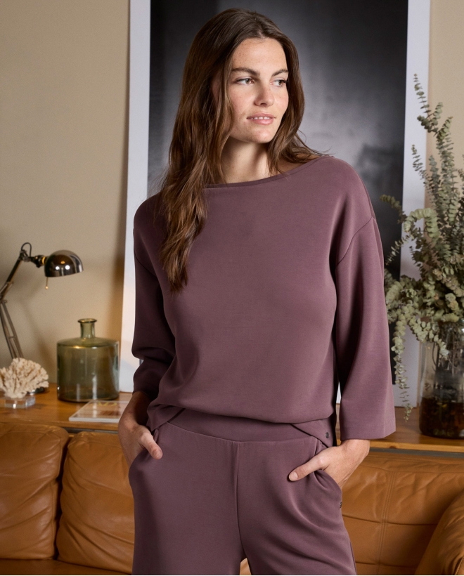 T-shirt modal oversize Myrtille