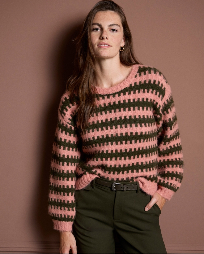 Maglione a maglia grossa...