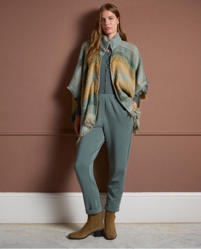 Pantalon jogger en modal sans fermeture éclair Bleu acier