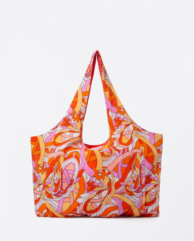 Tote bag with pleats.ed...