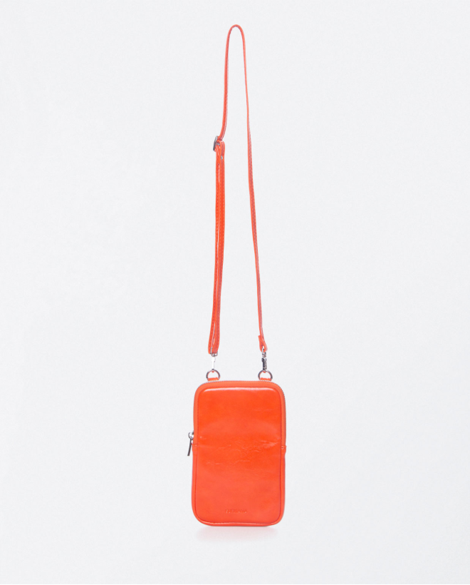 Adjustable mobile phone holder. Orange