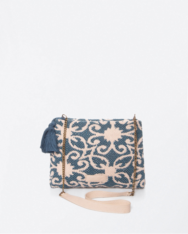 Shoulder bag with chain and...