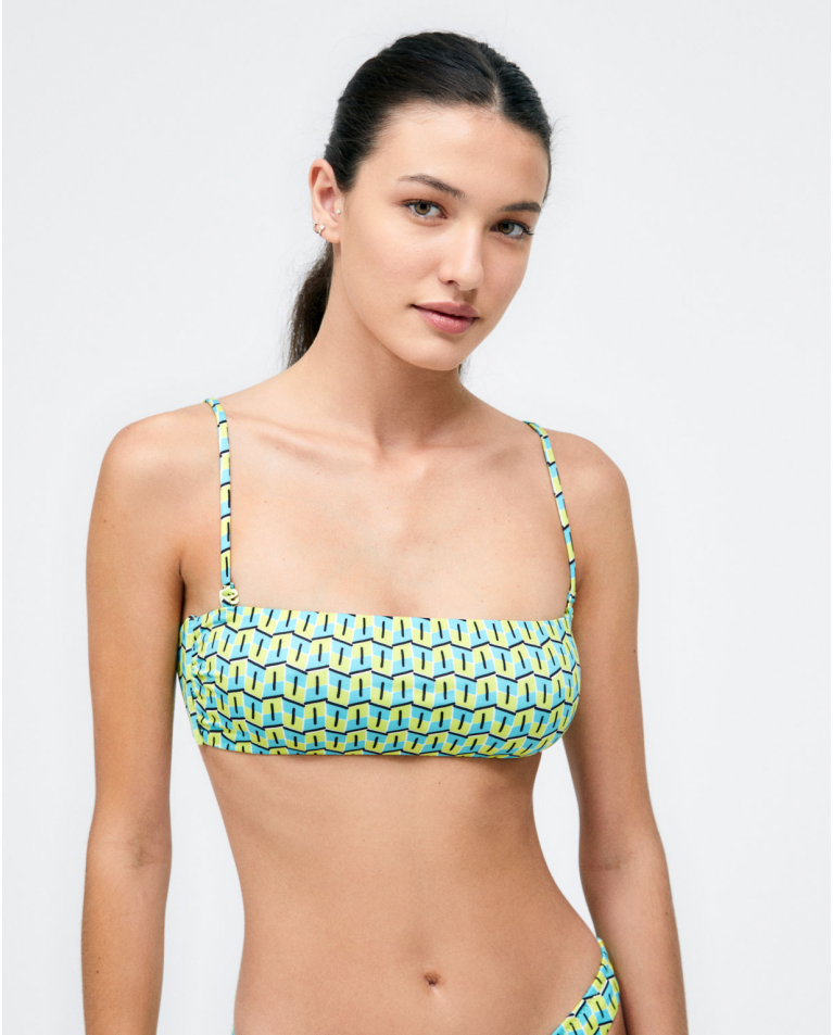 Top bikini de honor con Verde acido Tallas S Color Verde