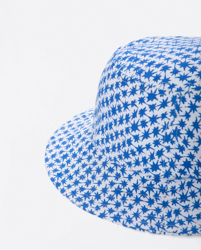 E printed fisherman's hat Blue