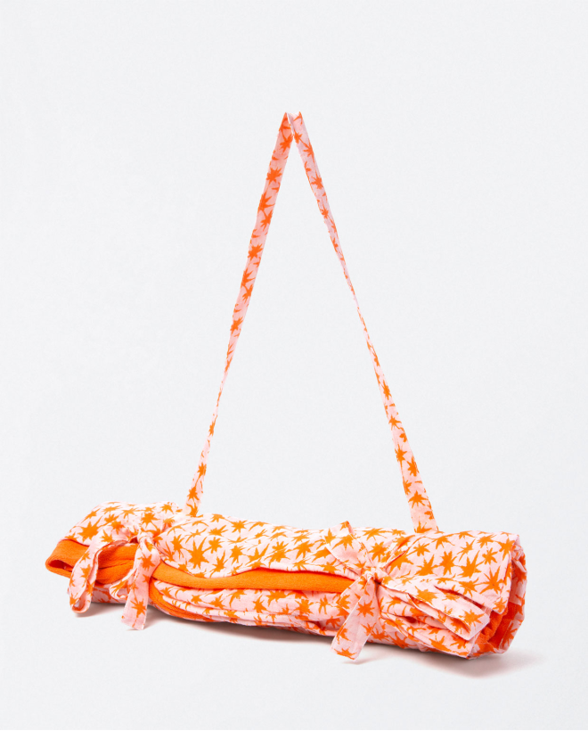 Ed beach towel with strap Orange