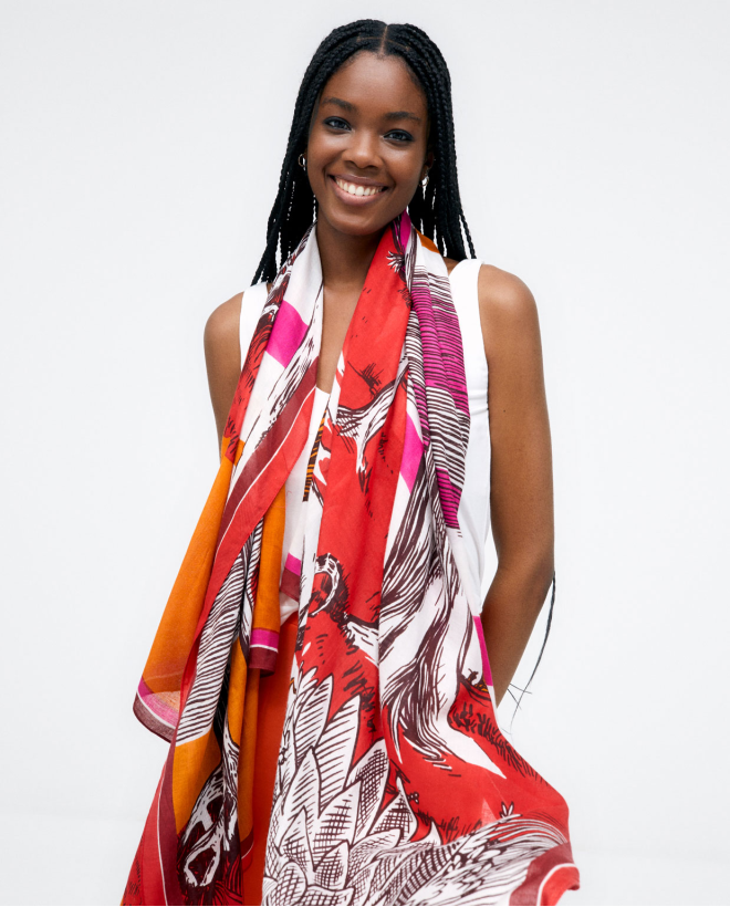 Solidarity scarf Red