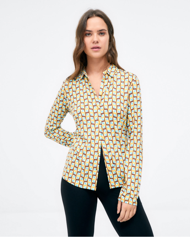 Camisa de manga larga Amarillo