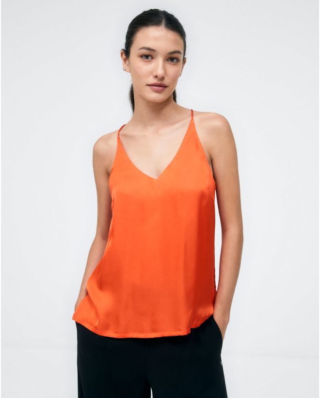 Top de tirantes Naranja